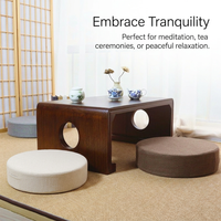 Large Floor Pillow Meditation Cushion, Round Floor Cushions Adults, Thick Floor Cushion for Floor Seating, Living Room Balcony Outdoor