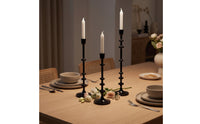 3 Pieces Resin Candlestick Stylish Taper Holder Set Classy Decor for Event Planners, Brides