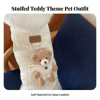 Leash Attachable Winter Dog Harness Vest Easy On & Detach Dog Winter Coat Adjustable Fit for Puppy Owners, Cold Weather, Snowy Days