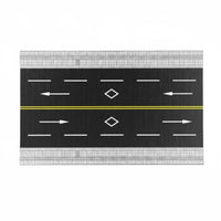 DIY 1/64 Scale Road Model Realistic Details 1:64 Scale Road Model Modular Design Miniature City Street Board Sturdy for Hobbyists, Architectural Models
