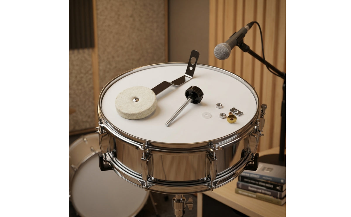 Drum Dampener with Cloth Pad Adjustable Drum Dampener with Clamp Percussion Accessory for Rehearsal Rooms