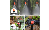 DIY Trickle Irrigation Kit Adjustable Nozzles Trickle Irrigation Kit Automatic Garden Watering System Leak-Resistant for Balcony