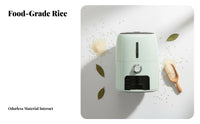 Airtight Seal Rice Storage Container Large Capacity Rice Box Included for Countertop, Cabinet