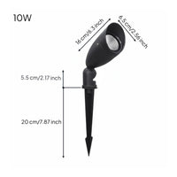 IP65 Waterproof Outdoor Tree Uplight Weather Resistant LED Ground Spike Light Adjustable Head for Backyard, Pathway, Driveway