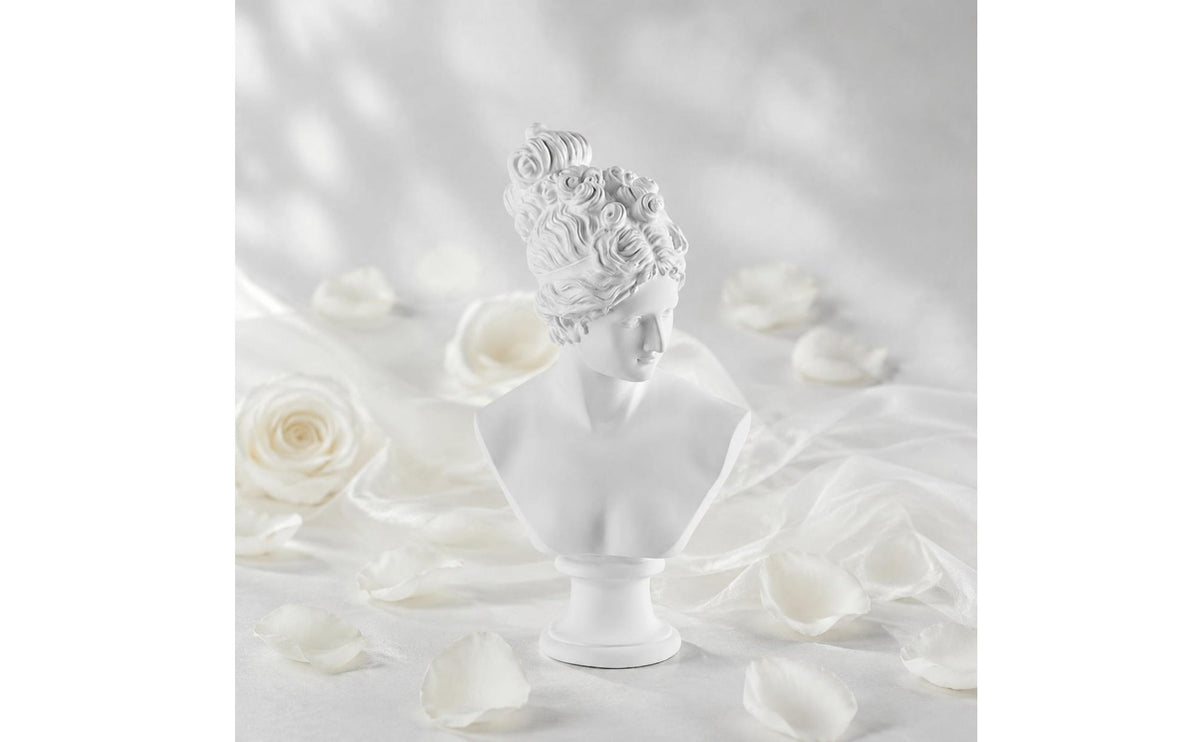 Resin Bust Figurine European Style Deitys Bust Artistic Prop Display Sculpture for Art Classroom, Photo Photography