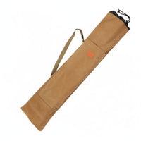 Lightweight Canvas Fishing Rod Bag Large Capacity Fishing Pole Storage Bag Wear-Resistant Adjustable Strap for Outdoor, Travel