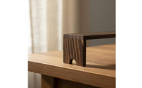 4 Pieces Desktop Use Tiered Display Stand Stackable Wood Tiered Riser Sturdy Wood Display Riser Rustic for Collectors