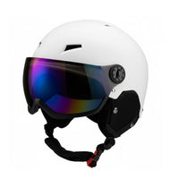 Visor Snow Helmet Protection Snow Helmet with Built-in Goggles Warm Earmuffs Sports Equipment for Children, Adults, Skiing, Snowboarding