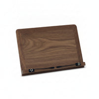 Book Holder with Page-Rest Multi-Angle Wooden Book Stand Foldable Adjustable for Readers, Students, Desk, Home Office, Dorm Room