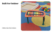 Perceptual Development Percussion Play Panel Weather-Resistant Outdoor Musical Instrument vivid hues Playground Fixture Inclusive Fun for Preschoolers, Educators, green space Planners, Daycare Center, Schoolyard