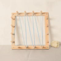 Yarn Winding Frame Square Yarn Winder with Pegs Weaving Frame with Pegs Sturdy Weaving Ball Winder Small for Knitters, Knitting