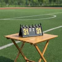 Manual Flip Scoreboard Clear Visibility Flip Card Scoreboard Manual Score Counter Portable Scorekeeper Foldable for Referees