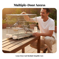 Pigeon Breeding Cage Removable Divider Pigeon Pairing Cage Spacious Bird Housing for Home Use, Backyard, Balcony