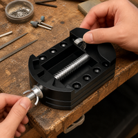 Mini Aluminum Alloy Bench Vise for Crafts, Jewelry, and Small Workpieces