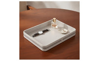 Rectangular Tray Premium Tray with Raised Sides Easy to Clean Desktop Organizer for Vanity