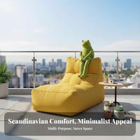 Comfortable Bean Bag Lounger Space-Saving adjustable Floor pad stylish Design Indoor Seating Breathable for Young Adults, Students, video game enthusiasts, Bedroom, Lounging, Dorm Room, Playroom
