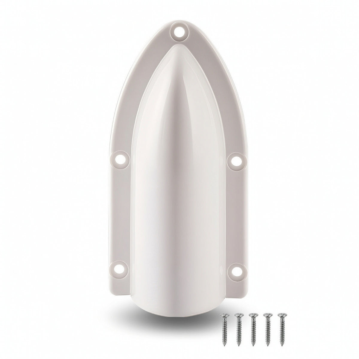 Marine Drainage Outlet Deflector Cover Anti-Backflow Boat Drain Cover with Screws Scupper Deflector Guard Splash-Resistant