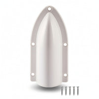 Marine Drainage Outlet Deflector Cover Anti-Backflow Boat Drain Cover with Screws Scupper Deflector Guard Splash-Resistant