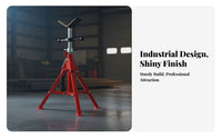 Spinning Head Pipe Stand High Load Capacity Sturdy Duty Pipe Stand Sturdy Duty Tube Holder Stable Support Long-Lasting Steel