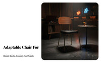 Industrial Design Armless Side Chair Retro Design Arachnoid Leg Chair Comfortable Dining Seat Sturdy for Restaurant Owners, Interior Designers, Cafe, Living Room, Office, Bedroom