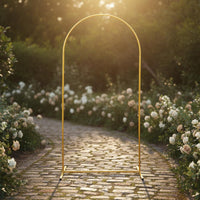 Golden Wedding Arch Wrought Iron Gold Wedding Arch Long-Lasting for Outdoor