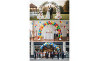 Balloon Arch Stand Kit Double-Layer Balloon Arch Frame Kit Sturdy Decorations for Weddings, Birthday Parties