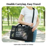 Portable Breathable Mesh Cat Bag Lightweight Shoulder Pet Travel Bag for Travelers, Daily Outings, Vet Visits, Shopping