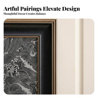 Dimensional Circular Art with Vase Integrated Floral Holder Dimensional Relief Box Vase Adaptable Display Minimalist Design