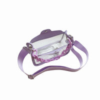 Waterproof Clear Chain Crossbody Bag Double Strap Design Transparent PVC Purse Snap Closure Mini Jelly Phone Bag for Women, Girls, Beach, Concerts, Festivals
