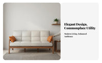 Nordic Design Pull-extendable Double Sofabed Multi-Functional Sleeper Sofa Space-Saving Design transdesignable Couch Easy-to-Clean textile for Small Apartment Dwellers, Guest Hosts, homeowners, Office