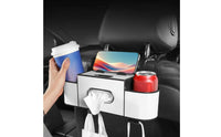 Car Backseat Storage Organizer Multifunction Back Organizer Multifunctional Automotive Tissue Dispenser Holder for Road Trip