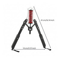 Non-Slip Grip Coil Arm Exerciser Wrist Straps Adjustable Resistance Arm Instructor Compact Chest Workout Exerciser Multi-Function Training