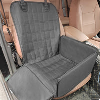 Waterproof Backseat Dog Bed Mat Padded Dog Back Seat Cover Wear-Resistant Car Pet Seat Mat for Road Trips