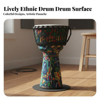 Tunable Rope-Tuned Djembe Lightweight African Drum Easy to Play Percussion Instrument Rich Sound Spectrum for Beginners, Musicians, Music Enthusiasts, Home Practice, Jam Sessions, Live Performance, Outdoor Gatherings