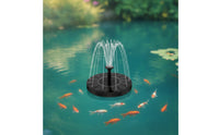 Cordless Solar Fountain Pump with Nozzles Compact Floating Solar Fountain Interchangeable Floating Water Pump Outdoor for Gardeners, Pond Owners, Garden Ponds, Bird Baths, Pools, Courtyards