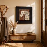 French Vintage Style Horse Success Wall Art for Entryway Living Room