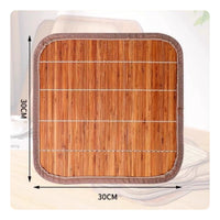 Long-Lasting Bamboo Seat Cushion Splinter-Splinter-Resistant Summer Cooling Chair Mat for Office Workers, Drivers, Car, Home
