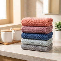 Thickened Microfibre Cloth and Cleaning Cloths, 30cm x 30cm Microfibre Cloth for Car Washing, Rapid Water Absorption, Hooked Border Finish