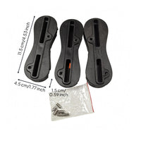 3 Pieces 5 Degree FCS2 Fin Plug Base Slotted Molded Ribbed Fin Plug