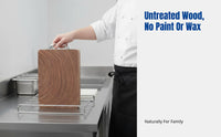 Imported Ironwood Cutting Board, Microbial Resistant, Double-Sided, Sturdy