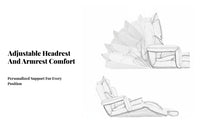Adjustable Padded Recliner Foldable Design Floor Chair Multi-Position Space-Efficient Storage for Children