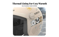 3C Certified Full Face Electric Scooter Helmet Cold Protection Winter Motorcycle Helmet Safety Headwear Removable and Washable Liner for Commuting