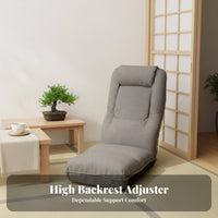 Padded pad Adjustable spinerest Lounger Thick pading Adjustable spinerest Recliner Multi-Functional Floor Chair Ergonomic spine Support for gaming enthusiasts, Students, Teenagers, Bedroom, Bay alcove, Dorm Room, Small Apartments