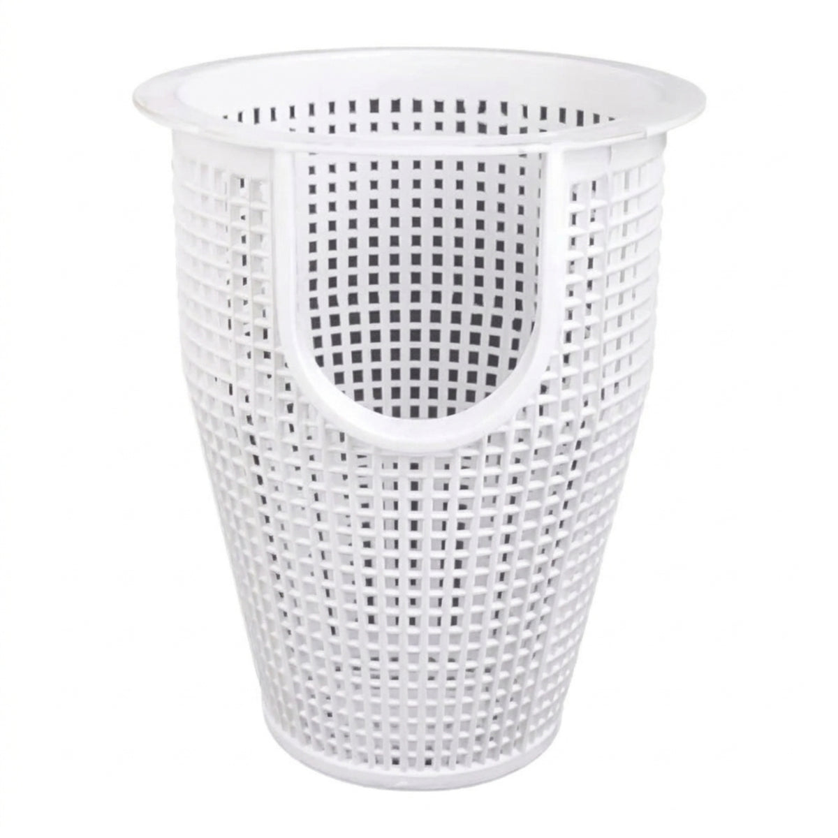 Pool Basket with Handhold Perforated Pool Pump Basket Tapered Plastic for Swimming Pools