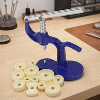 Bench-Top Watch Press with Dies Spring-Loaded Watch Case Press Stable Sturdy for Watchmakers, Hobbyists, Battery Replacement