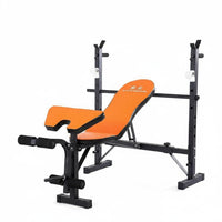 Heavy Duty Squat Rack Bench Press Combo Thickened Steel Frame Workout Bench with Squat Rack Stable Design Weightlifting Bed Rust Proof for Weightlifters, Bodybuilders