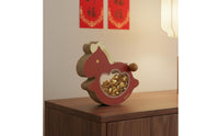 Desktop Rocking Horse Ornament Wealth-Attracting Wobble Horse Decoration Auspicious for Office