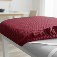 Stretch Jacquard Chair Cover Easy Installation Jacquard Dining Chair Seat Slipcover Machine Washable Removable Stool Cover for Pet Owners, Restaurant