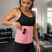 Sweat Waist Trainer Belt for Workout, Running, and Postpartum Recovery