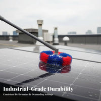 Replaceable Solar Panel Cleaning Brush Scratch-Clear Electric Solar Panel Cleaning Brush Resistant Electric Scrubber Replacement Head Easy Installation for Professional Cleaners, Maintenance Workers, Homeowners